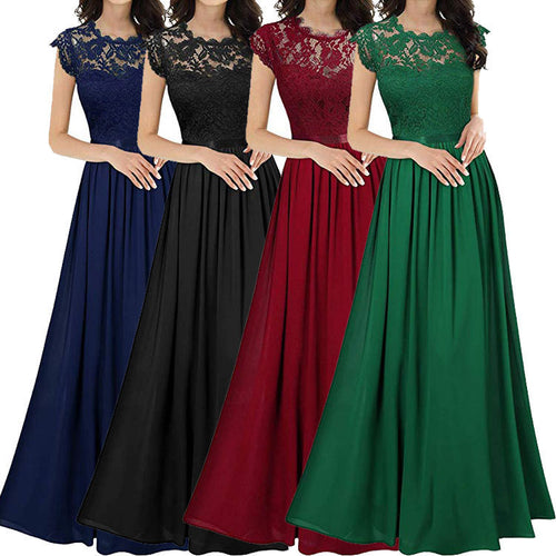 A-line Lace Sleeve Evening Dress for Women Chic and Stylish