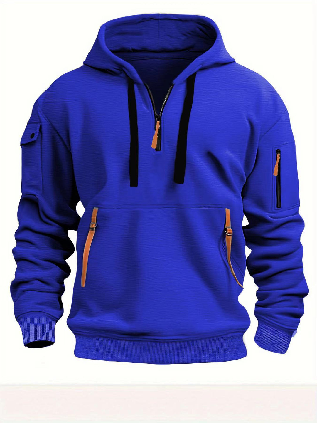 Men's hoodie with practical zipper pockets Chic & Stil