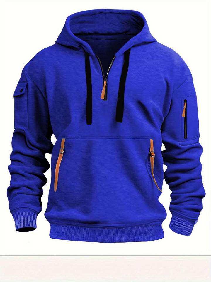 Men's hoodie with practical zipper pockets Chic & Stil