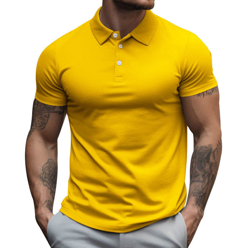 Short sleeve polo shirt for men in breathable cotton blend with moisture regulation technology Lune London