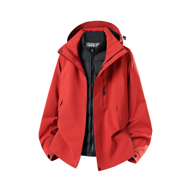 Women's Two-Piece Softshell Parka with Removable Quilted Inner Jacket Amarae