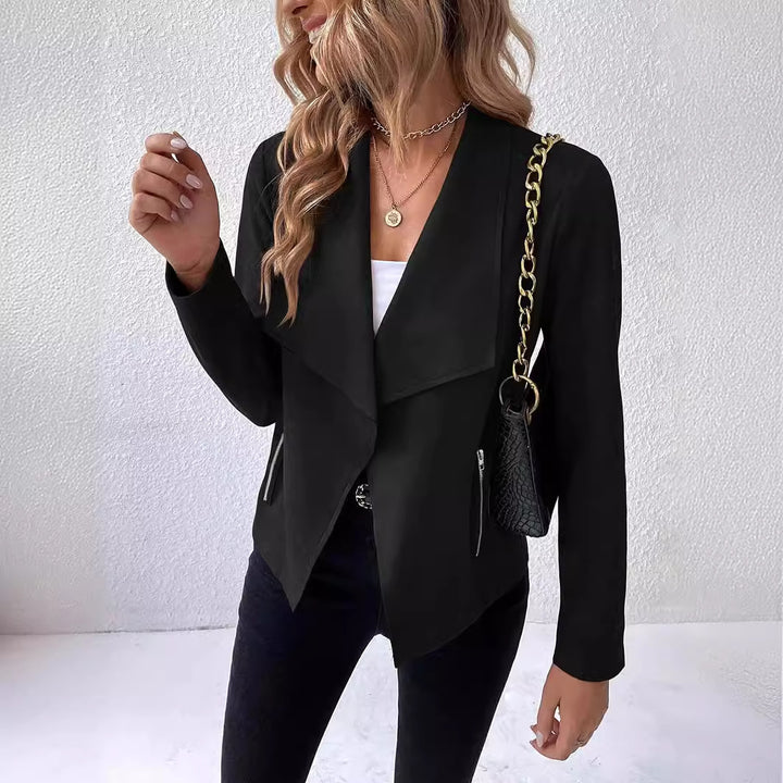 Ladies Chic Trendy Suede Jacket