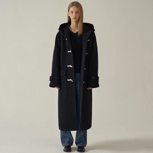 Manteau duffle long pour femme avec capuche Chic & Stil