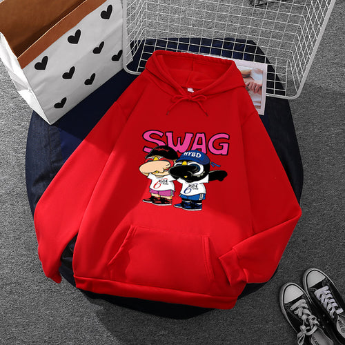 Women's hoodie with funny cartoon design Chic & Stil