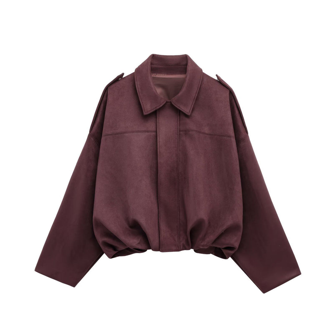 Trendy and casual faux leather jacket for women with a modern fit Lune London