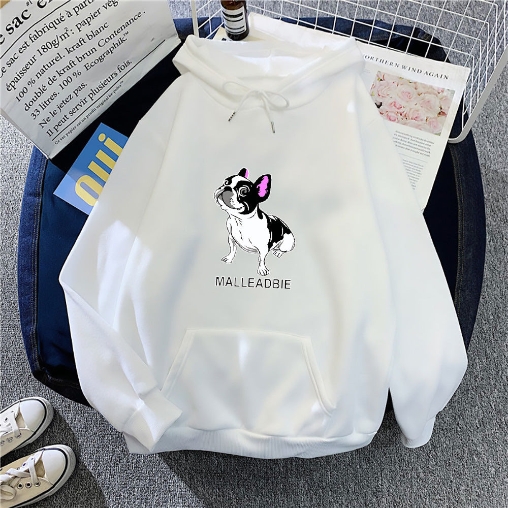 Women's hoodie with creative French Bulldog design Chic & Style