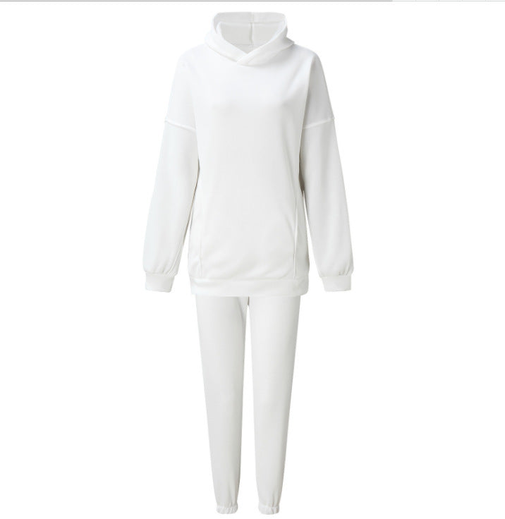 Comfortable fleece leisure set for women with high collar Amarae