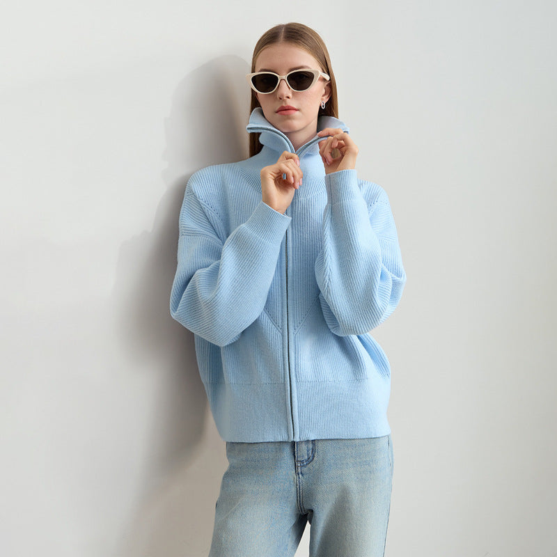 Sweat à capuche surdimensionné à zip pour femmes tendance Chic & Stil