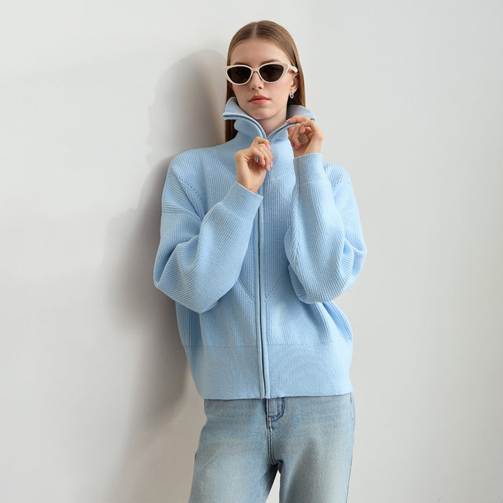 Sweat à capuche surdimensionné à zip pour femmes tendance Chic & Stil