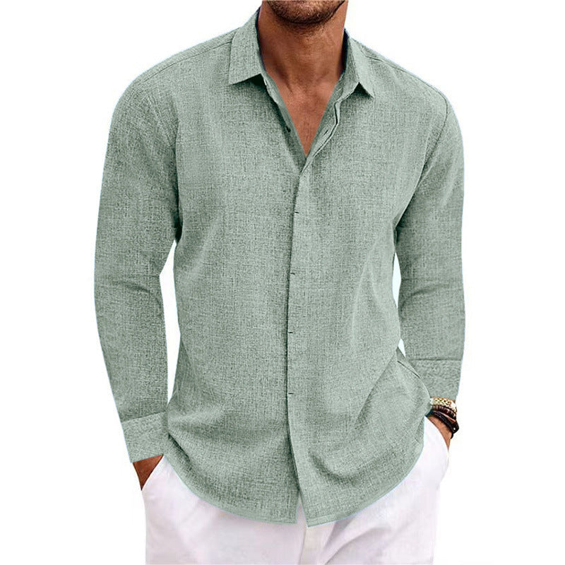 Men's Leisure Shirt Made Of Breathable Cotton with Long Sleeves and Modern Cut Lune London