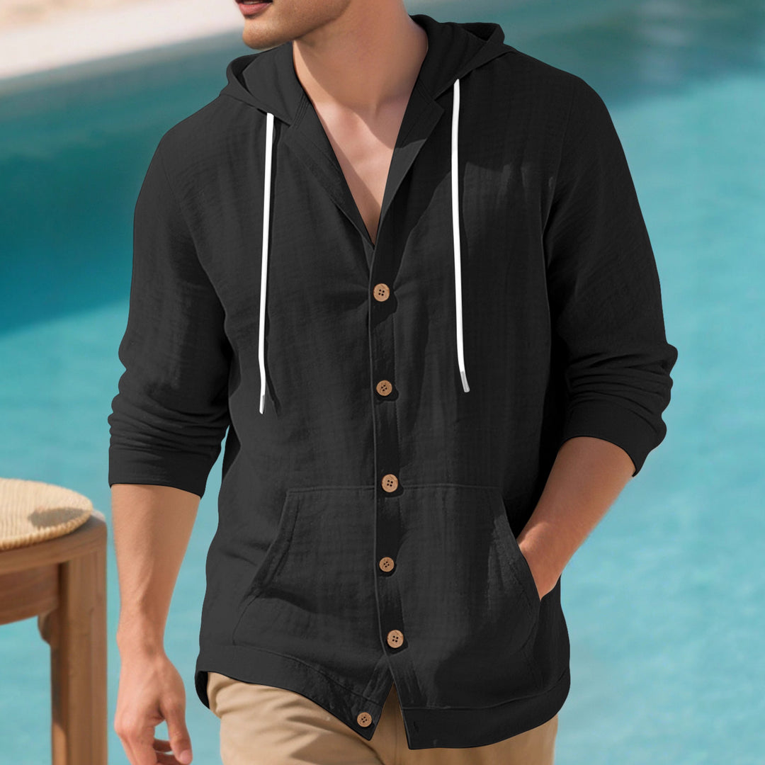 Elegant casual jacket for men with hood and practical pockets Lune London