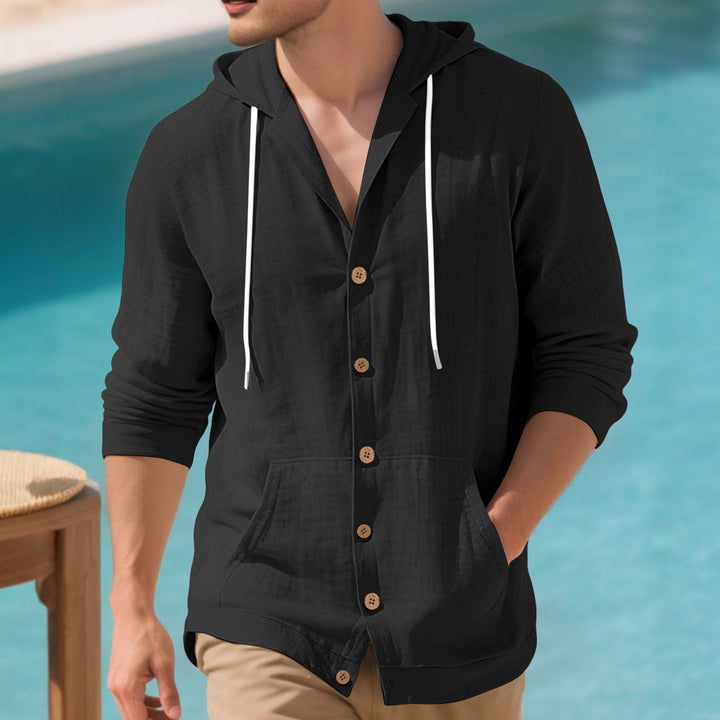 Elegant casual jacket for men with hood and practical pockets Lune London