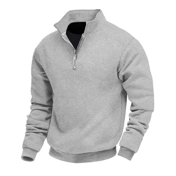 Fine knit pullover for men with high collar Lune London