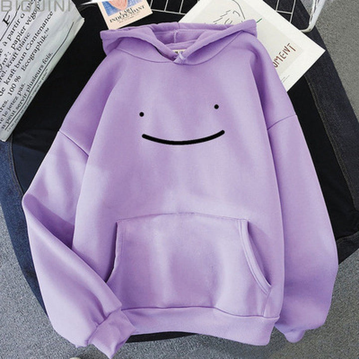 Women's hoodie with funny face motif Chic & Stil