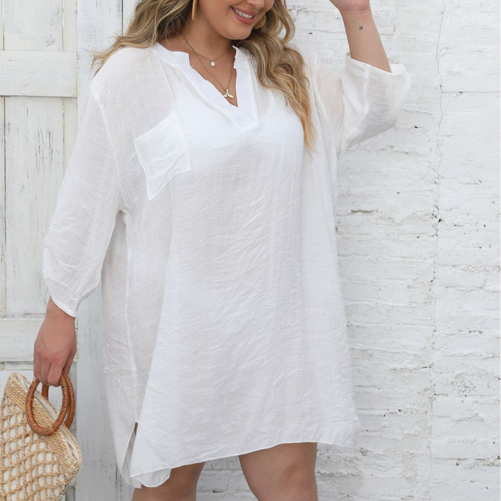Women Lightweight Chic Beach Tunic Dress