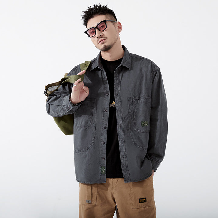 Utility shirt for men with practical pockets Lune London