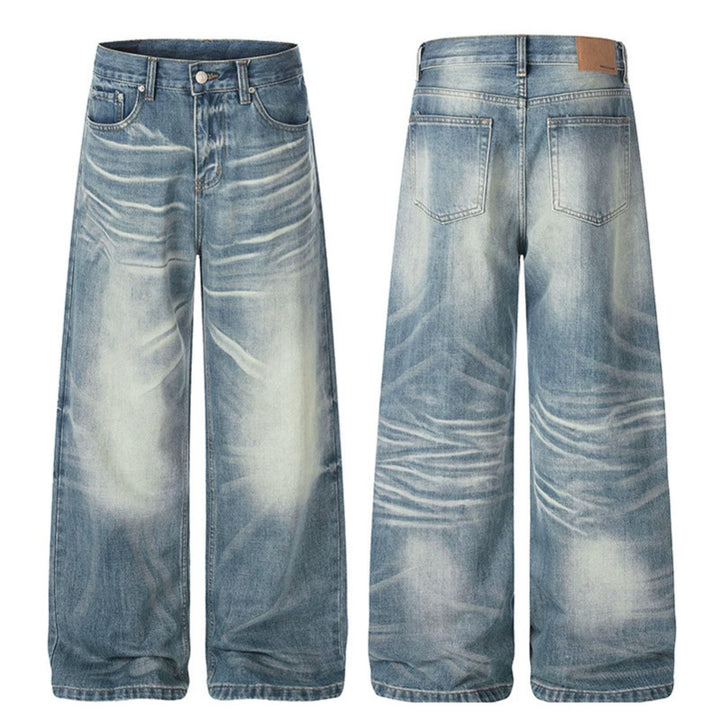 Women wide High-Waist Culotte Jeans with Used Effect Amarae