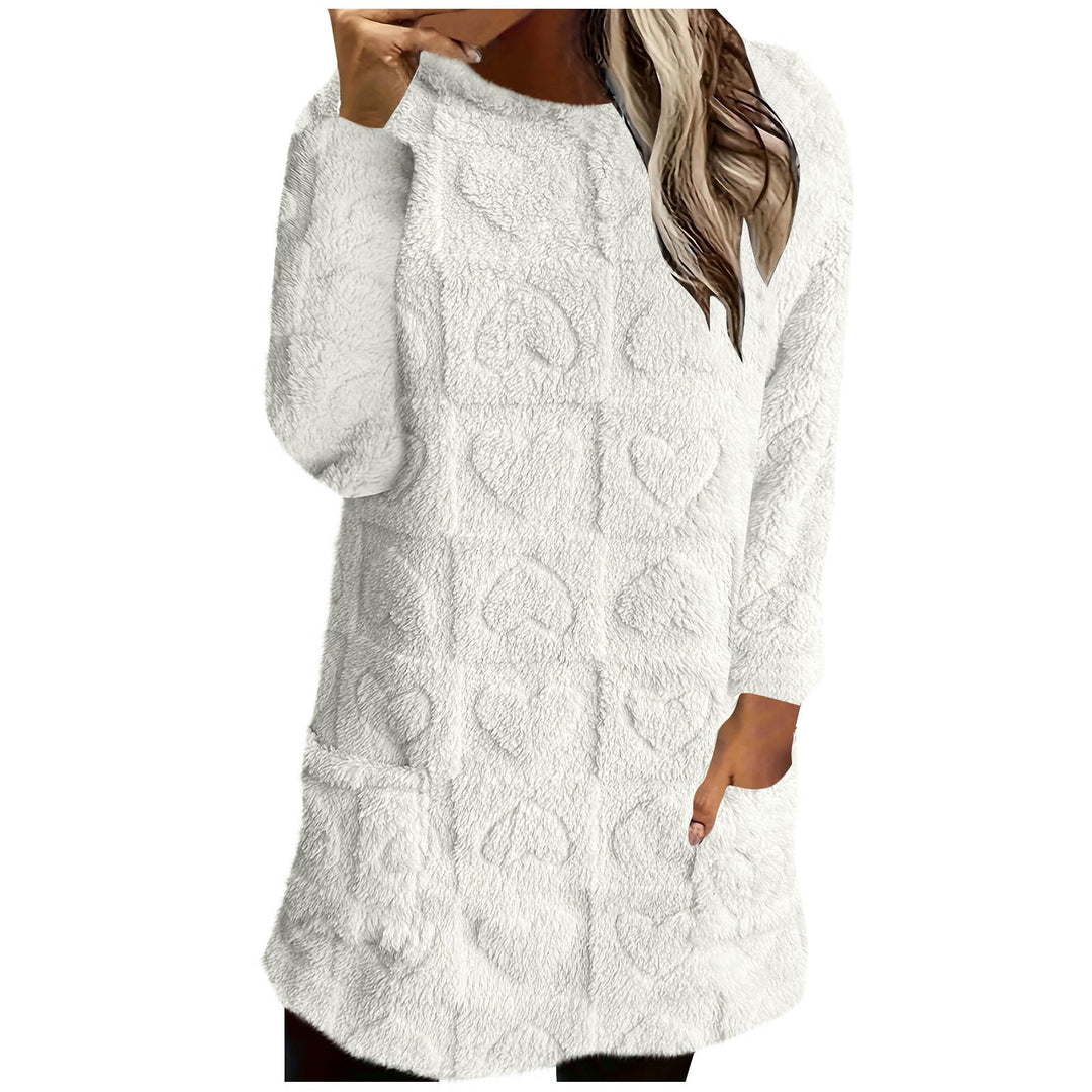 Ladies Cozy Tunic with Heart Pattern Amarae
