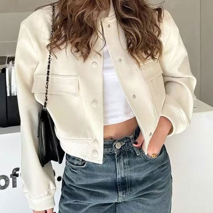 Veste Bomber imprimée artistique pour femmes Chic & Stil