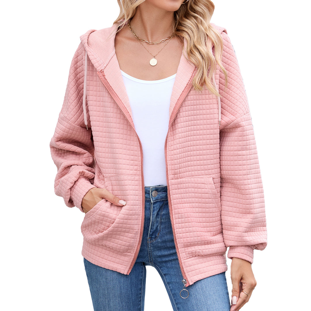 Hooded jacket for women with a structured design and practical pockets Lune London