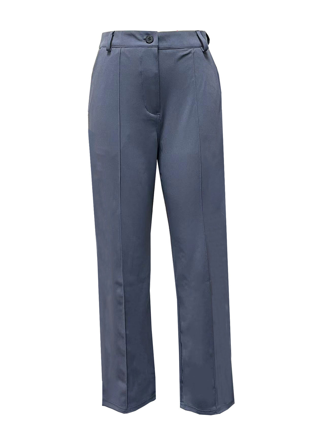 Women high-waisted straight-cut suit trousers with crease Amarae