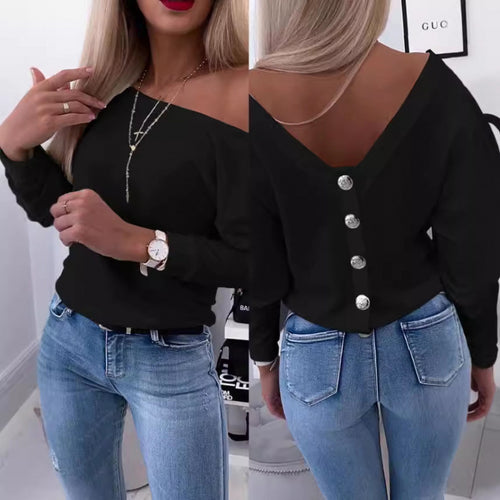 Ladies Off-Shoulder Leisure Pull Top Amarae