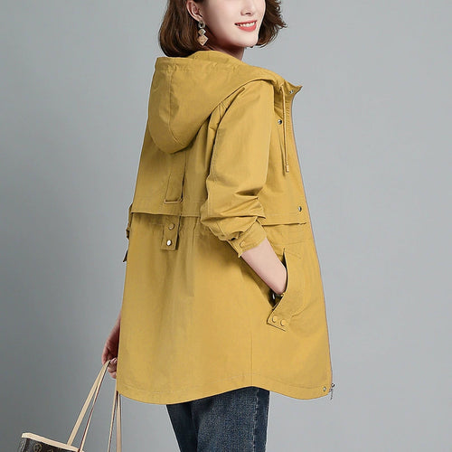 Amarae | Red women's jacket with hood