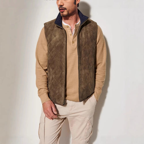 Heated vests for men with high collar Amarae