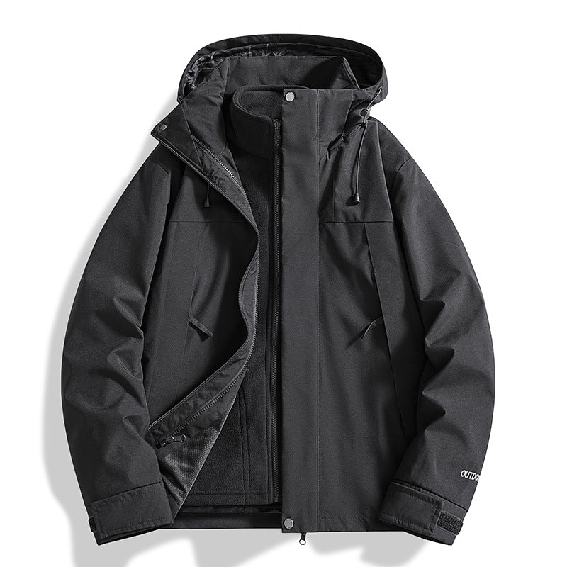 Women Versatile Outdoor Jacket with Removable Fleece Inner Jacket and Waterproof Membrane Amarae