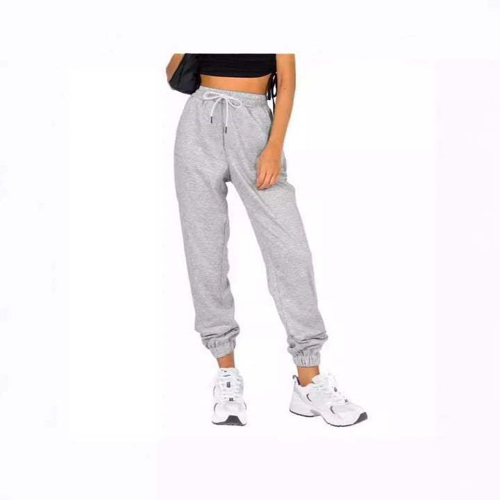 Pantalon de jogging sportif pour femmes avec cordon de serrage pratique et taille élastique Chic & Stil