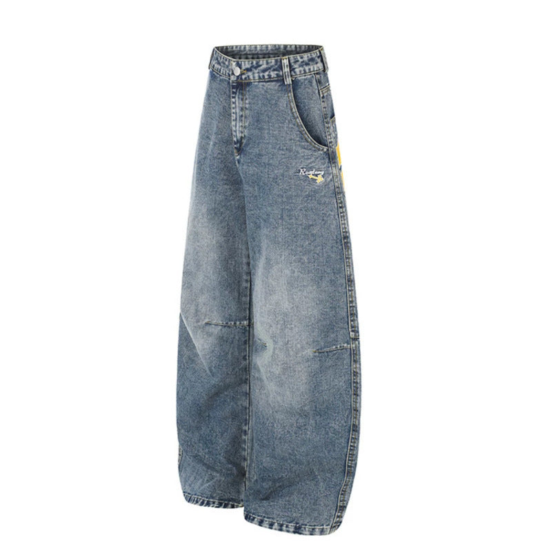 Women's Extra Wide High-Waist Palazzo Jeans with Embellished Back Pockets Amarae