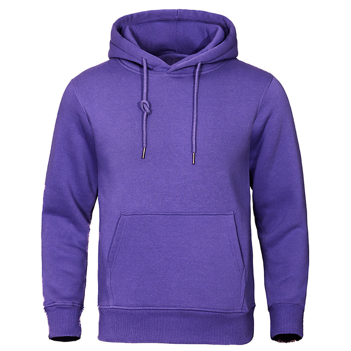 Men's hooded sweatshirt with soft inner lining and stylish details Amarae