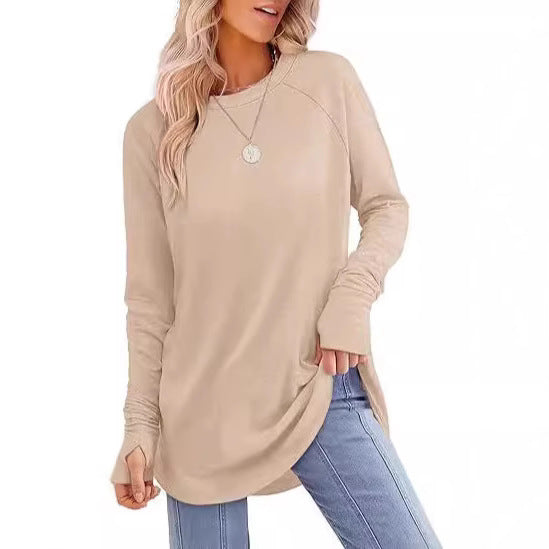 Women's casual long sleeve t-shirt with modern cut Lune London