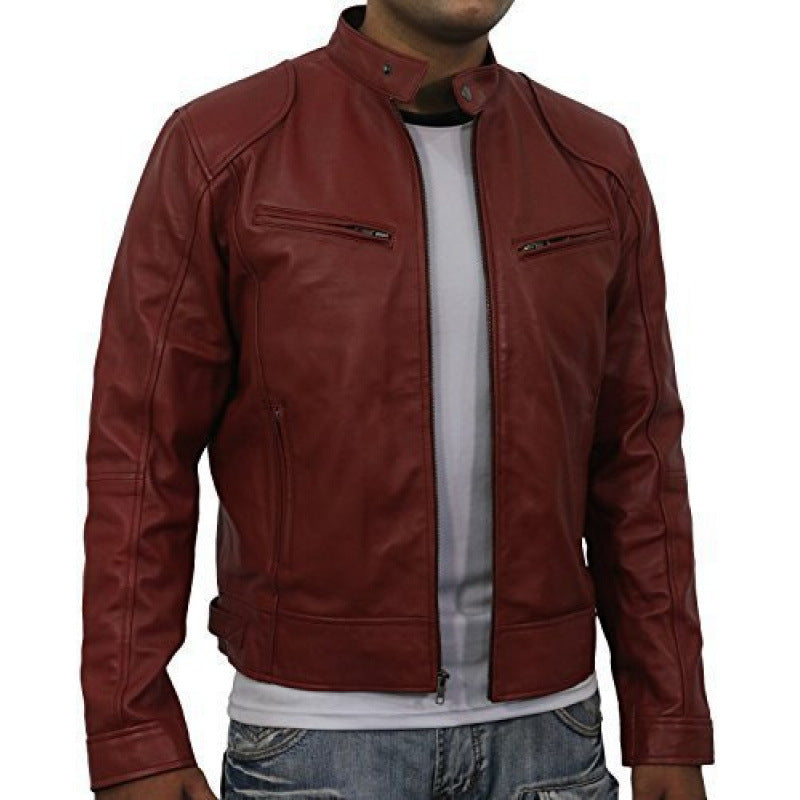 Premium leather biker jacket for men Lune London