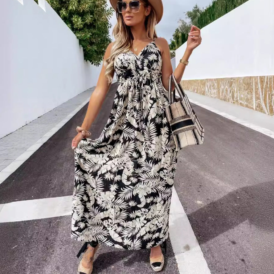 Chic and Stylish Maxi Wrap Dress Floral Print for Women