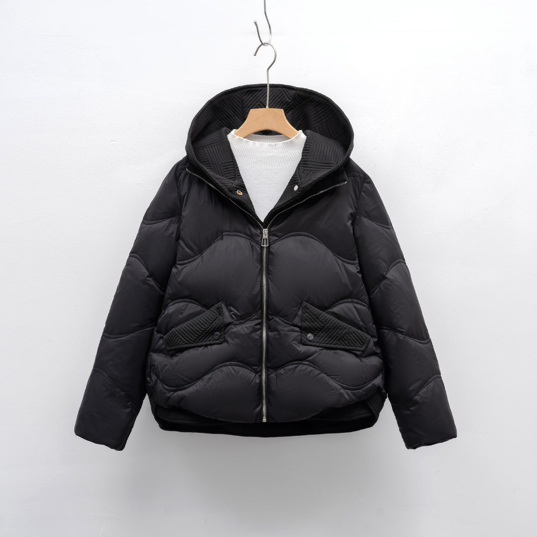 Women's down jacket with adjustable collar Lune London