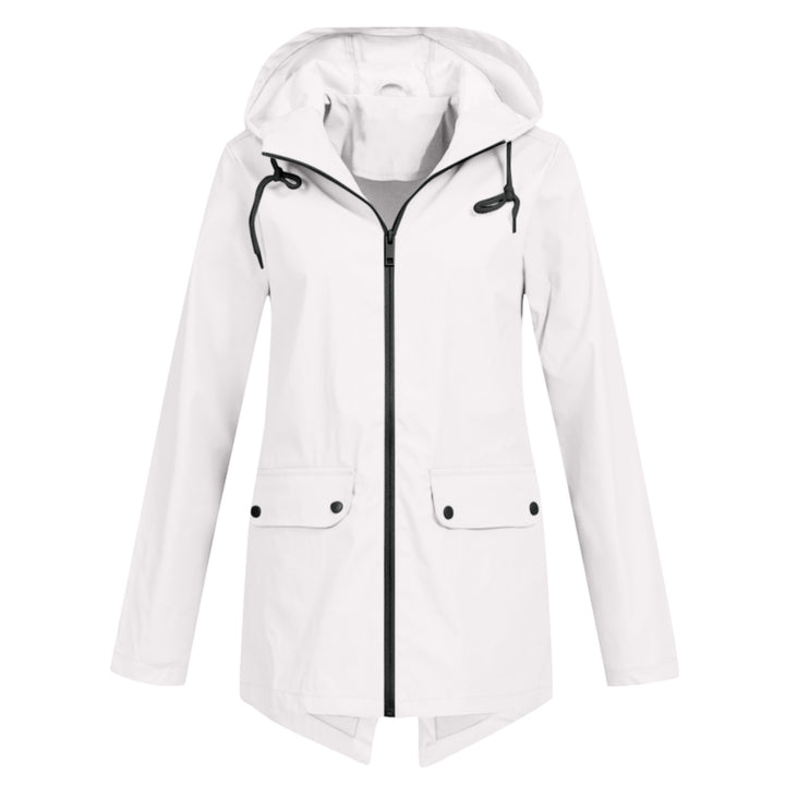 Women's water-resistant transitional jacket with adjustable hood and practical pockets Lune London