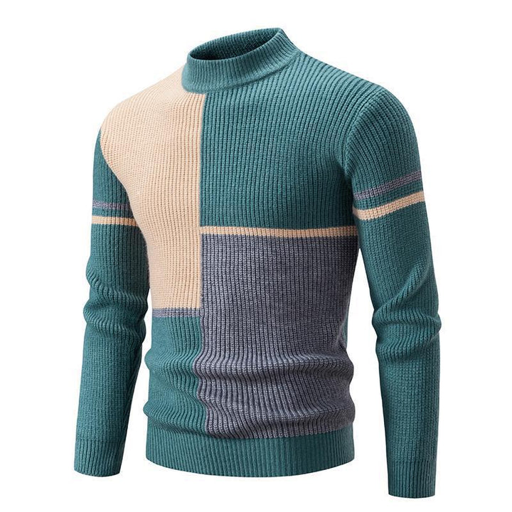 Trendy turtleneck sweater for men with graphic cable pattern Lune London 1758205596