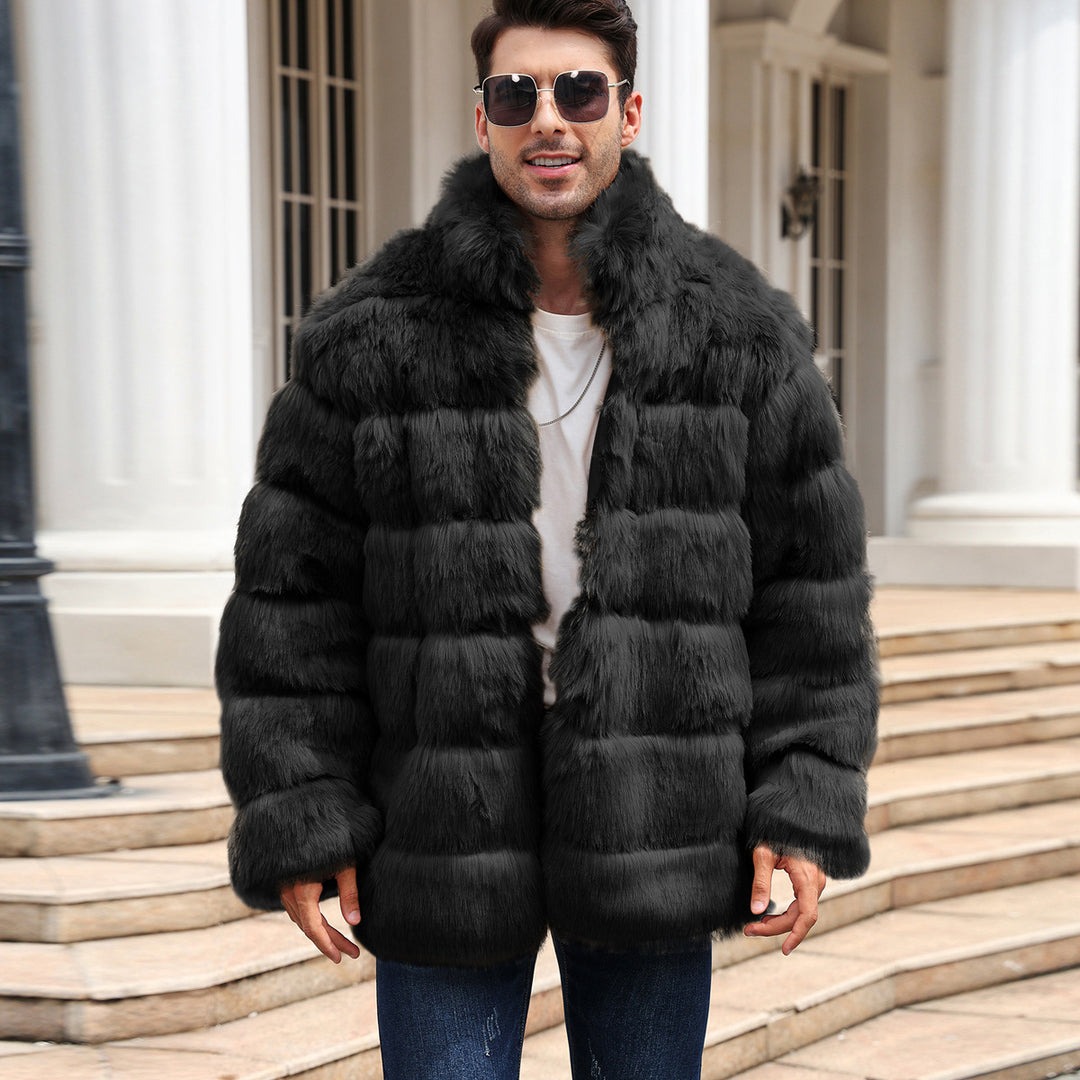 Men's Cozy and Elegant Faux Fur Jacket Amarae