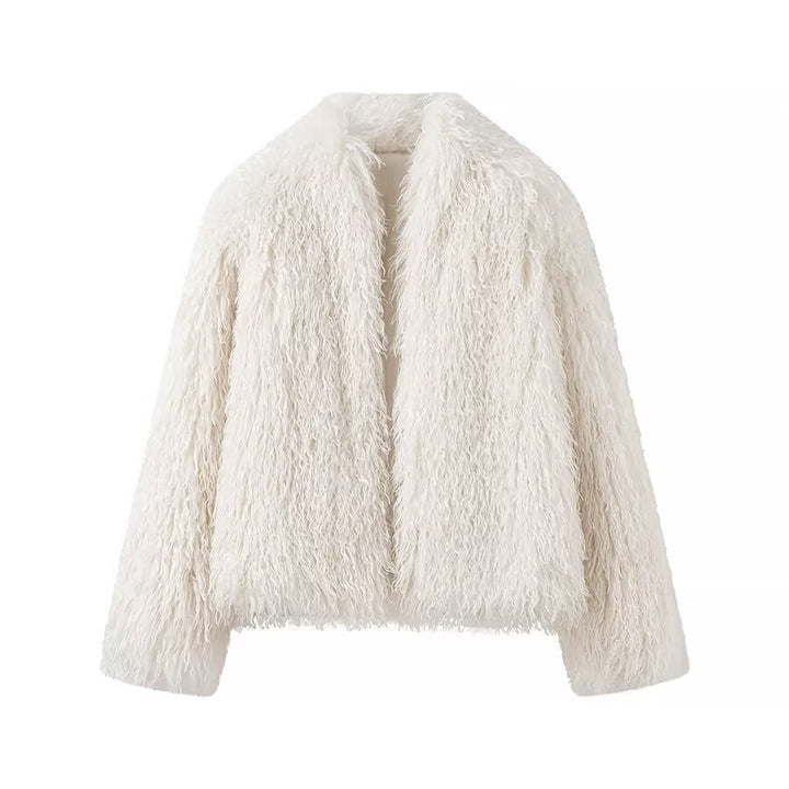 Veste en peluche confortable pour femmes avec coupe moderne et matériau doux
