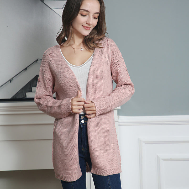 Ladies Open Knit Vest with Relaxed Fit and Pockets Lune London