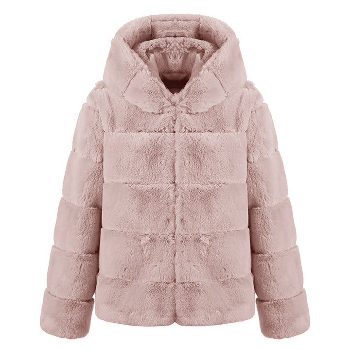Ladies soft fleece jacket with hood Lune London