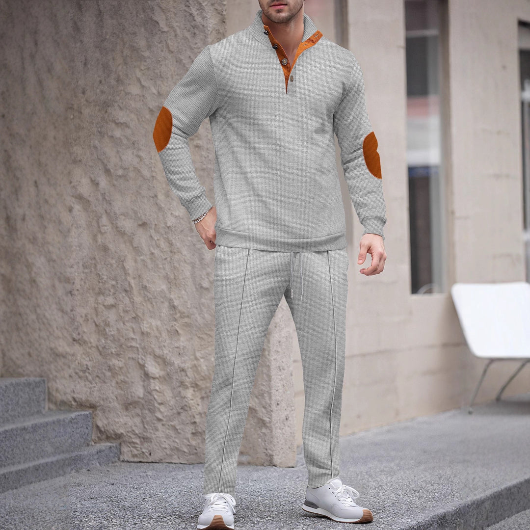 Men's sports suit with a modern cut and stylish contrasting details Lune London