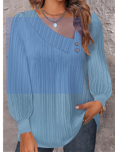 Long sleeve blouse for women with gathers Lune London