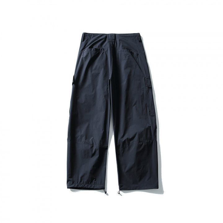 Men's loose technical cargo pants with drawstring waistband and adjustable leg closures Amarae