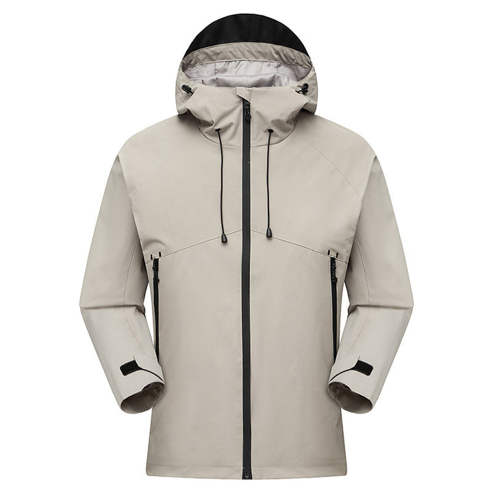 Men's Waterproof High-Visibility Shell Parka with Breathable Membrane, Adjustable Hood and Ventilation Amarae