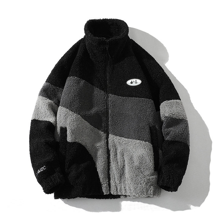 Ladies Trendy Fleece Jacket with Chic High Collar and Style