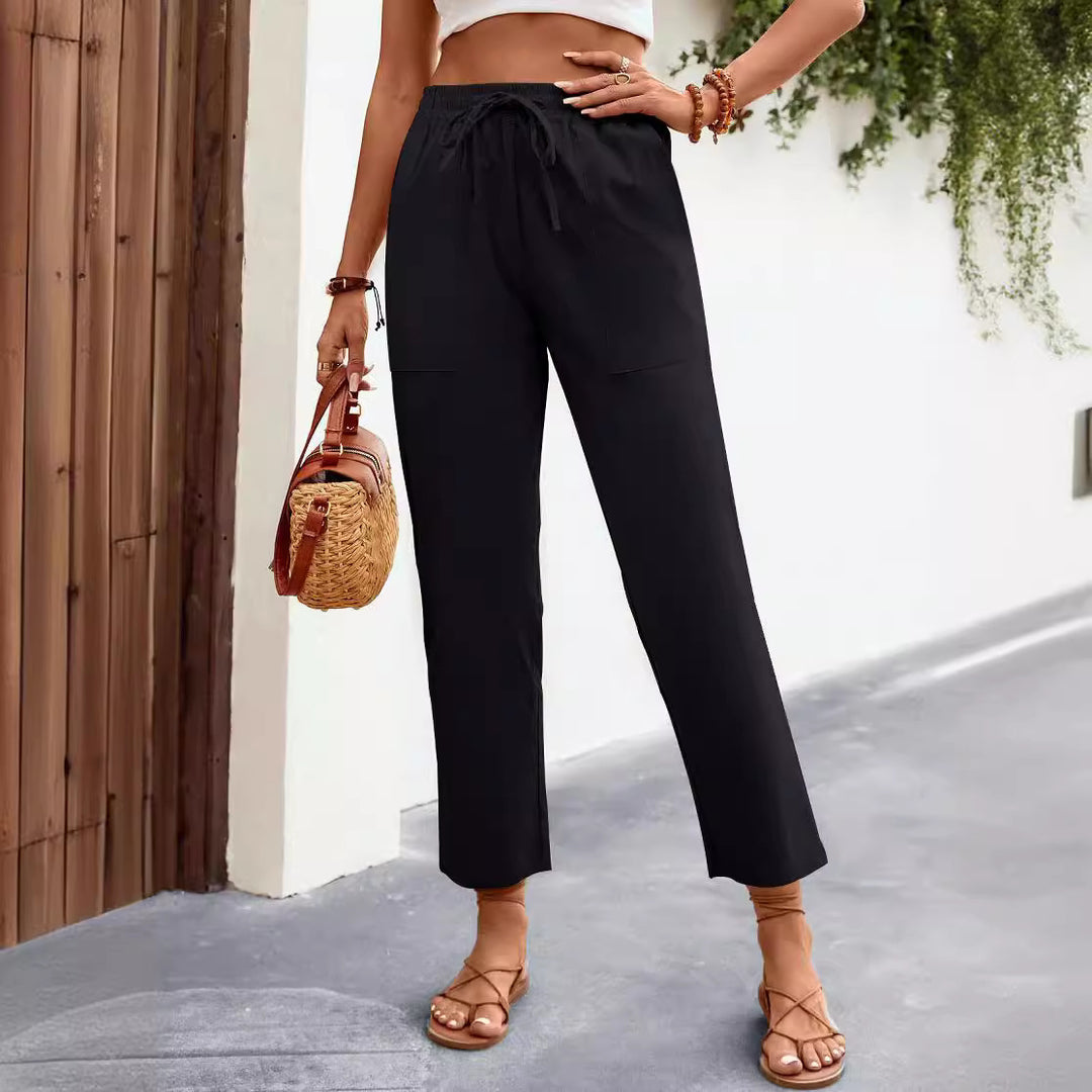 Comfortable leisure pants for women with side pockets Lune London