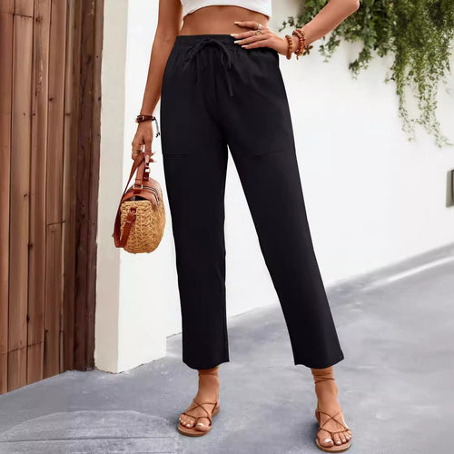 Comfortable leisure pants for women with side pockets Amarae