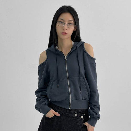 Pull court à la mode pour femmes avec des manches découpées Chic & Stil